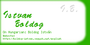 istvan boldog business card